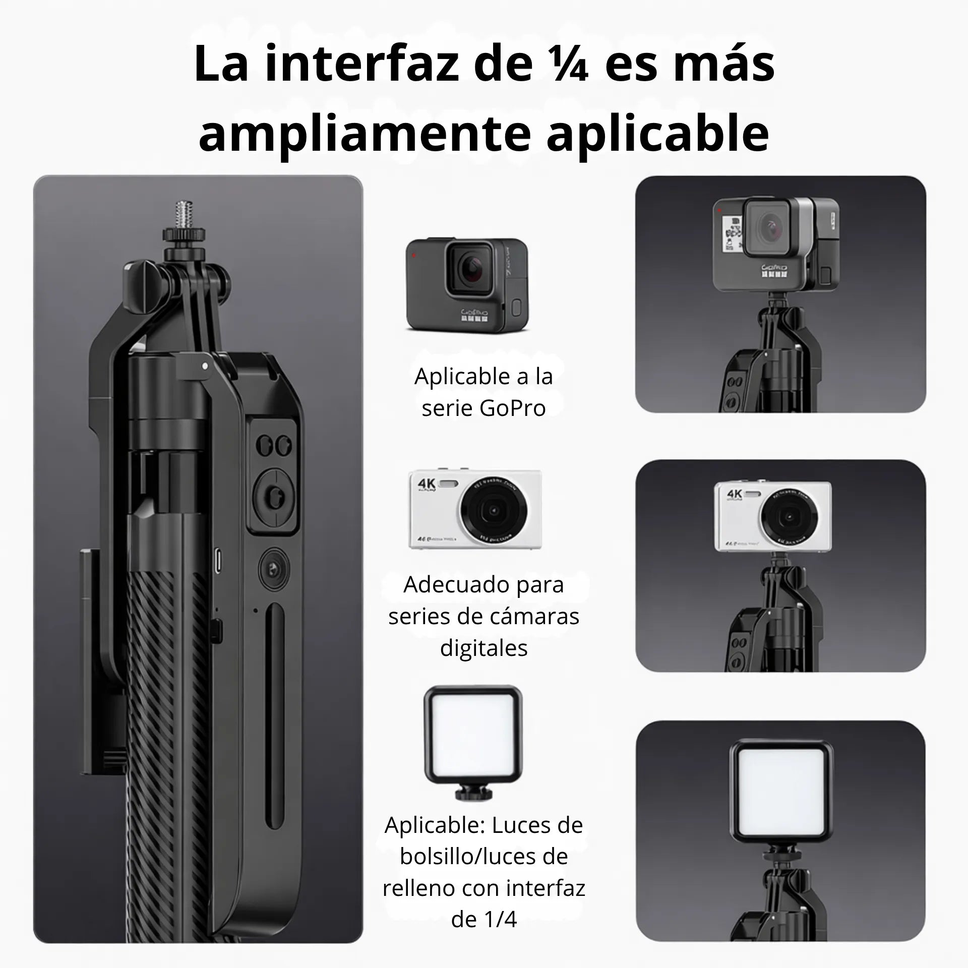 Trípode Para Celular Con Seguidor De Movimiento Y Control Bluetooth De 1.8 Metros C12