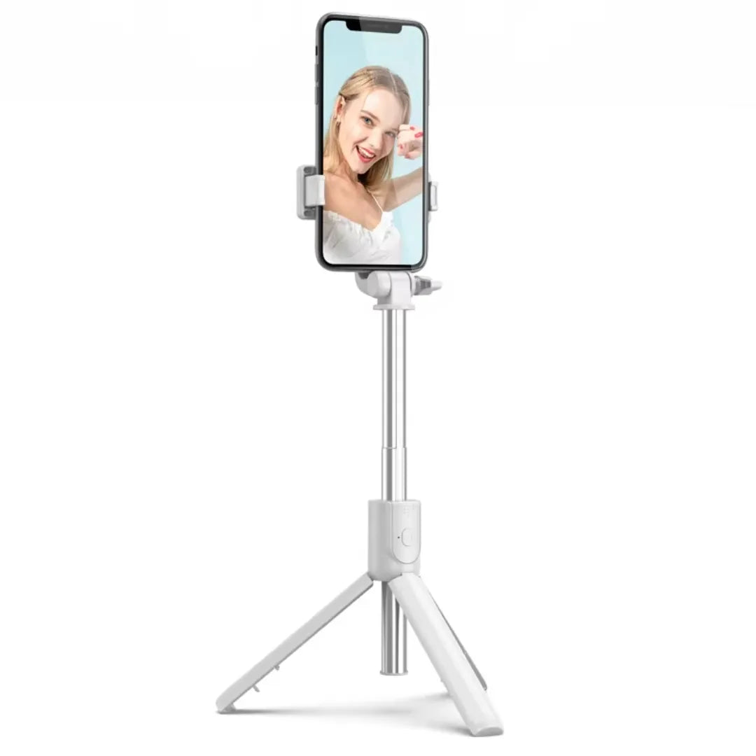 Trípode Para Celular 3 En 1 Con Control Bluetooth Y Palo Selfie Ajustable Baihuo City MY-7189
