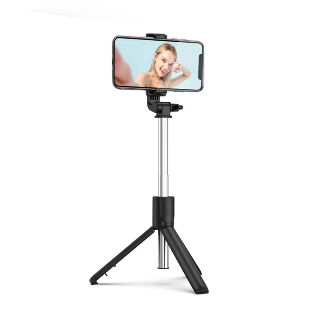 Trípode Para Celular 3 En 1 Con Control Bluetooth Y Palo Selfie Ajustable Baihuo City MY-7189