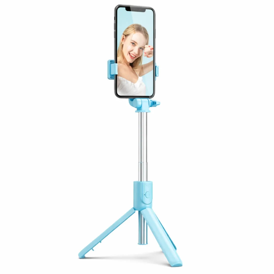 Trípode Para Celular 3 En 1 Con Control Bluetooth Y Palo Selfie Ajustable Baihuo City MY-7189