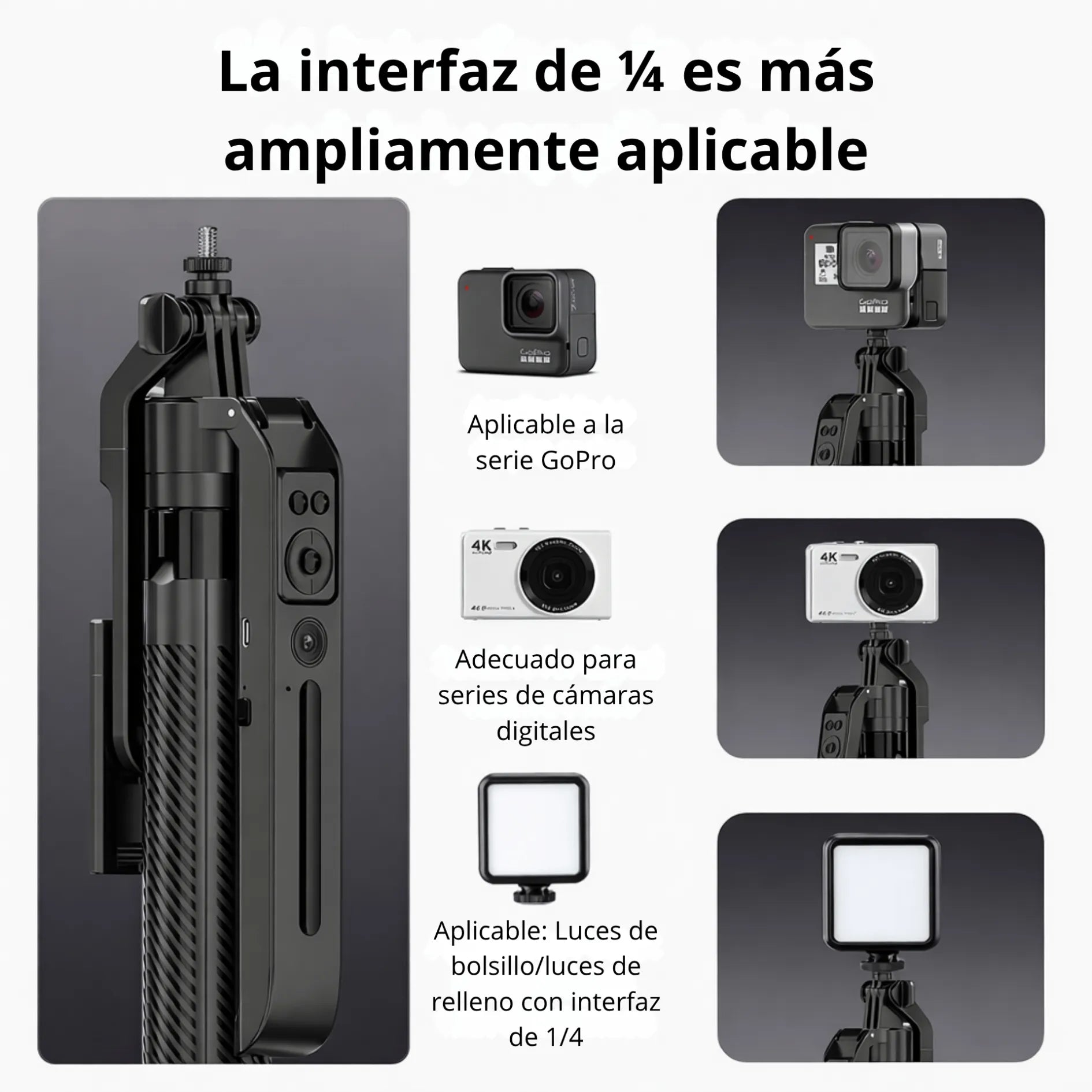 Trípode Para Celular Con Seguidor De Movimiento Y Control Bluetooth De 1.8 Metros C12