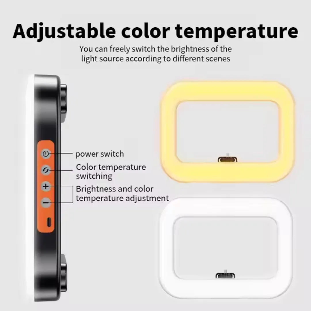 Luz Led Recargable Para Celular U200 RGB B2B