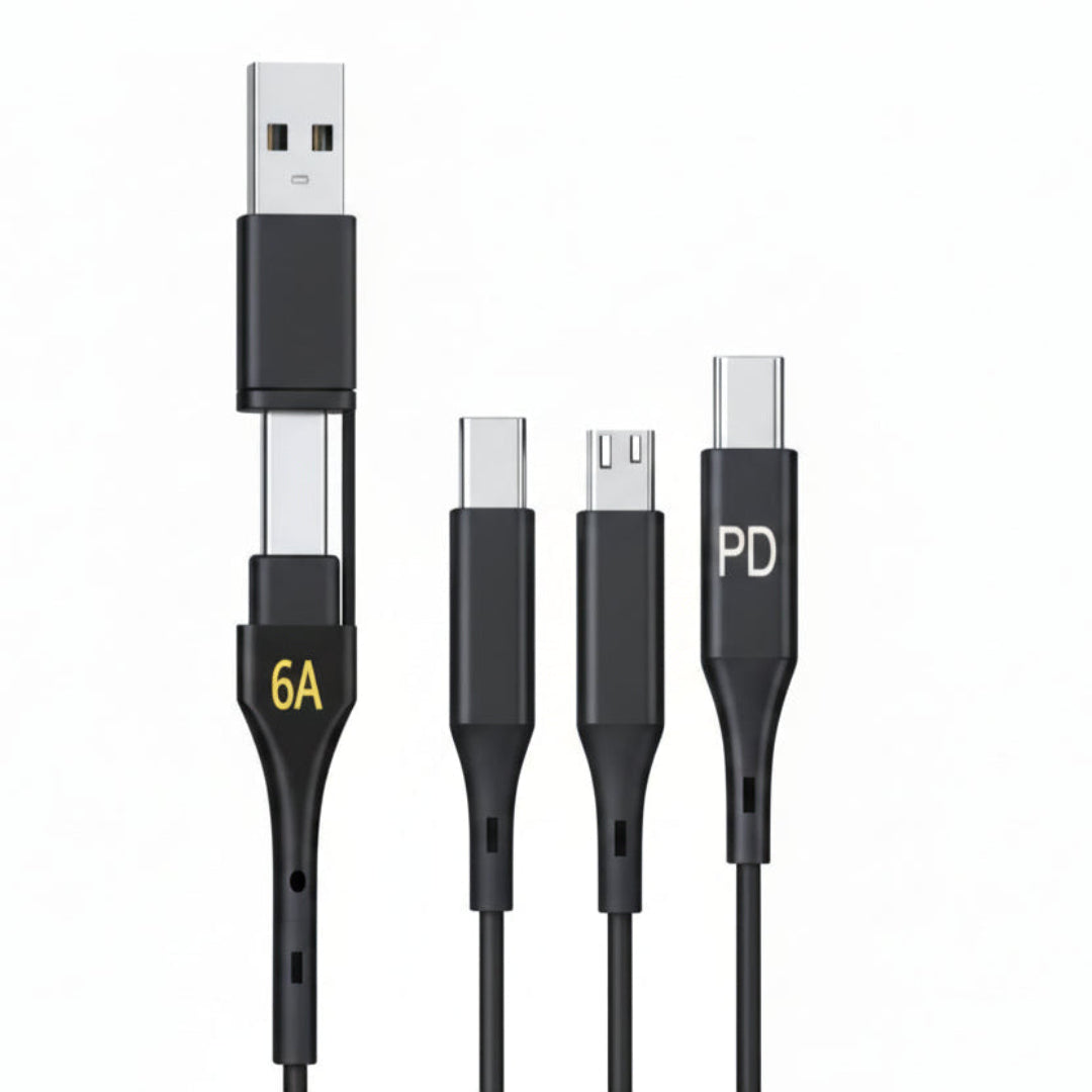 Cable PZX 2 En 3 Con Distintos Conectores De 6 Amperios V130