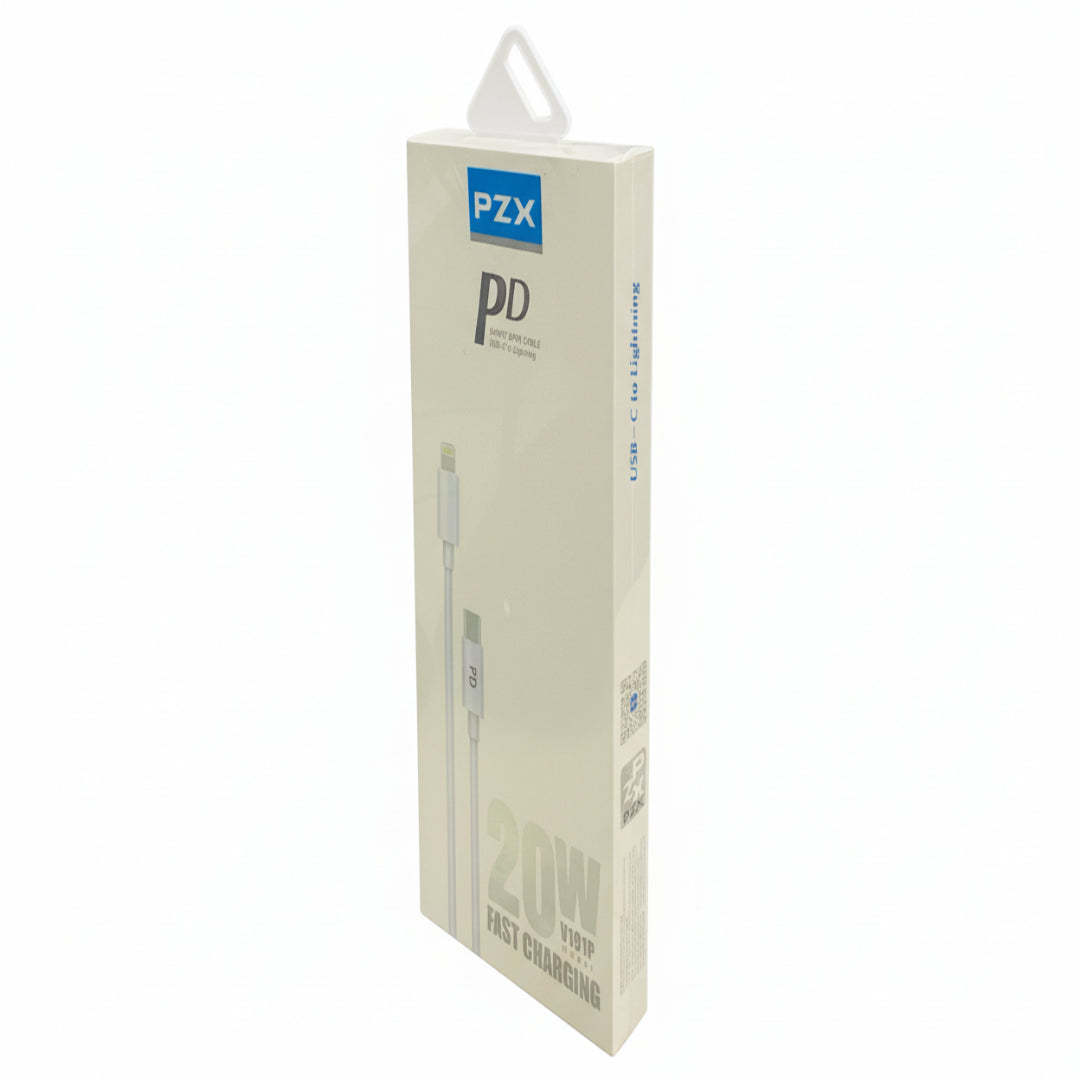 Cable PZX De Typec a Lightning  Con Potencia De 20w Para Carga Rapida V191P