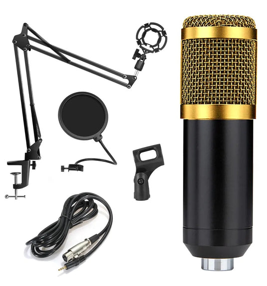 Microfono Condensador Incluye Interfaz y Brazo Tijera V8 PLUS +M ¡Envio Gratis!