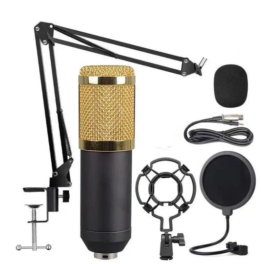 Microfono Condensador Incluye Interfaz y Brazo Tijera V8 PLUS +M ¡Envio Gratis!