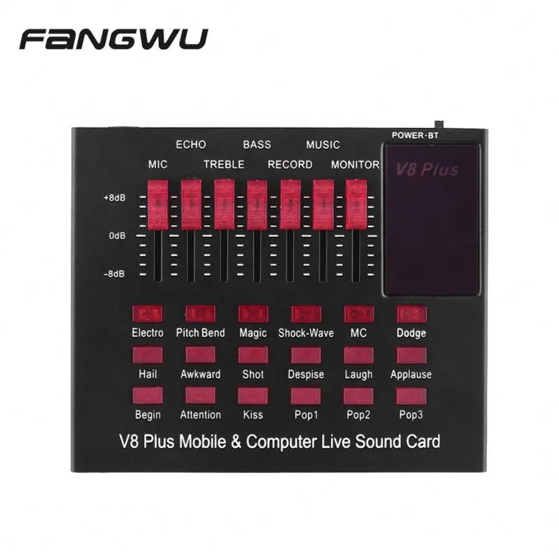 Interfaz de Audio Recargable Bluetooth V8 Plus B2B