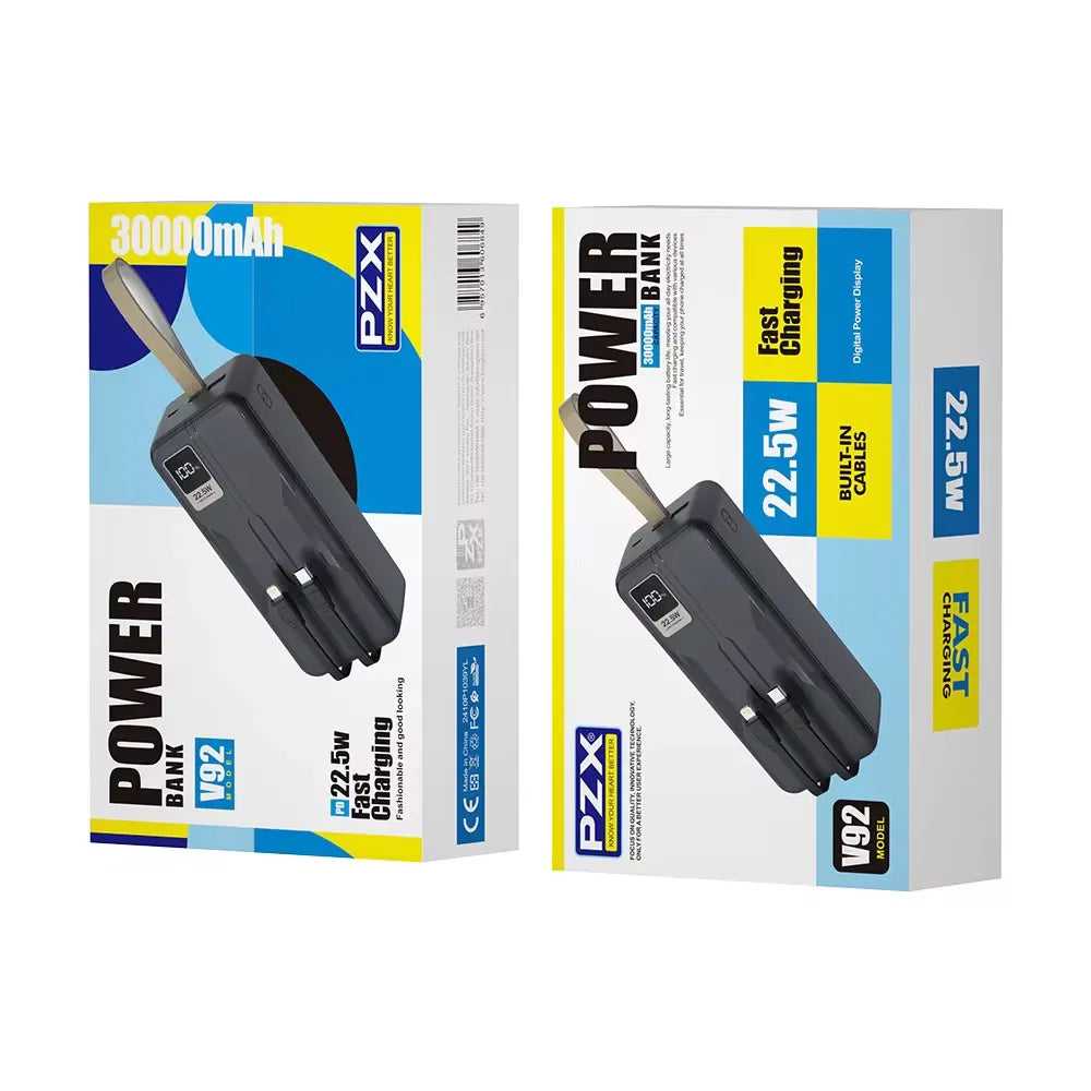 Power Bank Carga Rapida de 30.000mAh V92