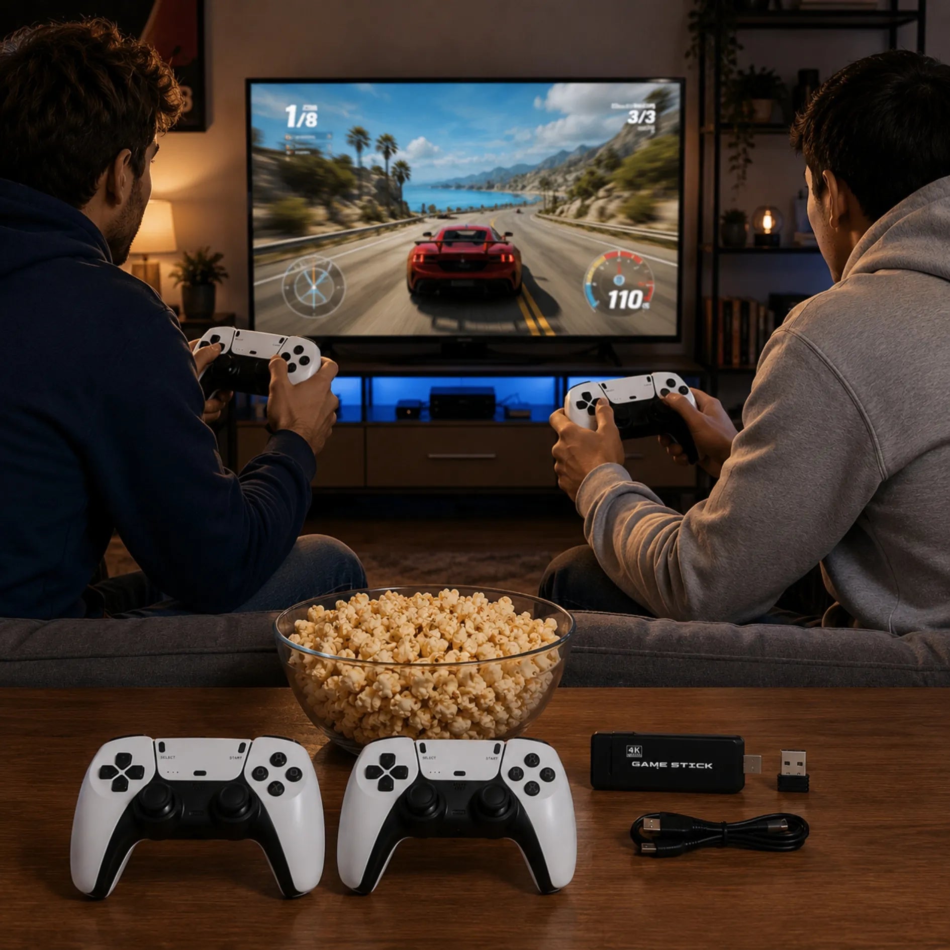Videojuego De Mano Game Stick 4K Ultra HD Con 2 Controles M8 PRO
