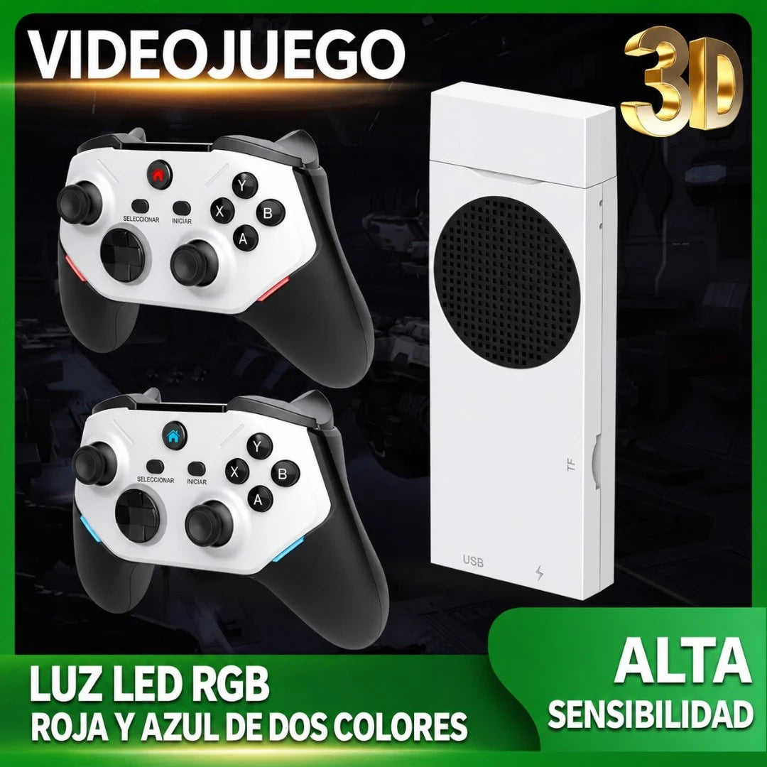 Consola Retro Para TV 4K Con 21.300 Juegos Y Controles Recargables M88
