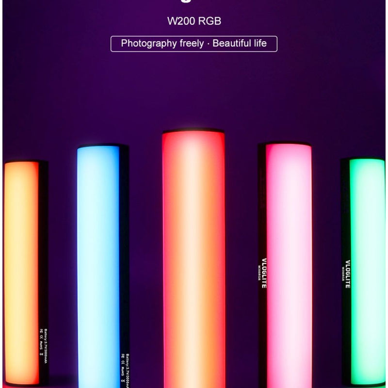 Cargue la imagen en el visor de la galería, Barra de Luz Recargable P/Videos RGB W200 ¡Envio Gratis!
