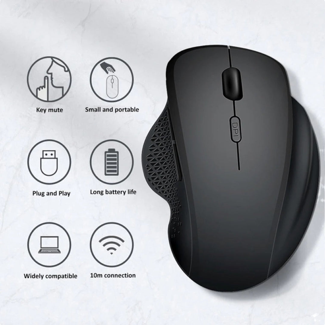 Mouse Inalámbrico Ergonómico Jertech W500 B2B