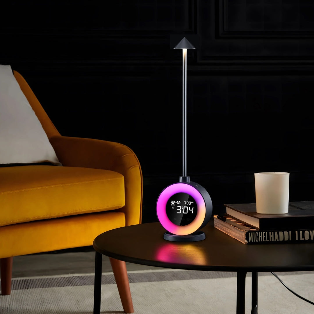 Reloj Despertador Y Lampara Led Decorativa W51