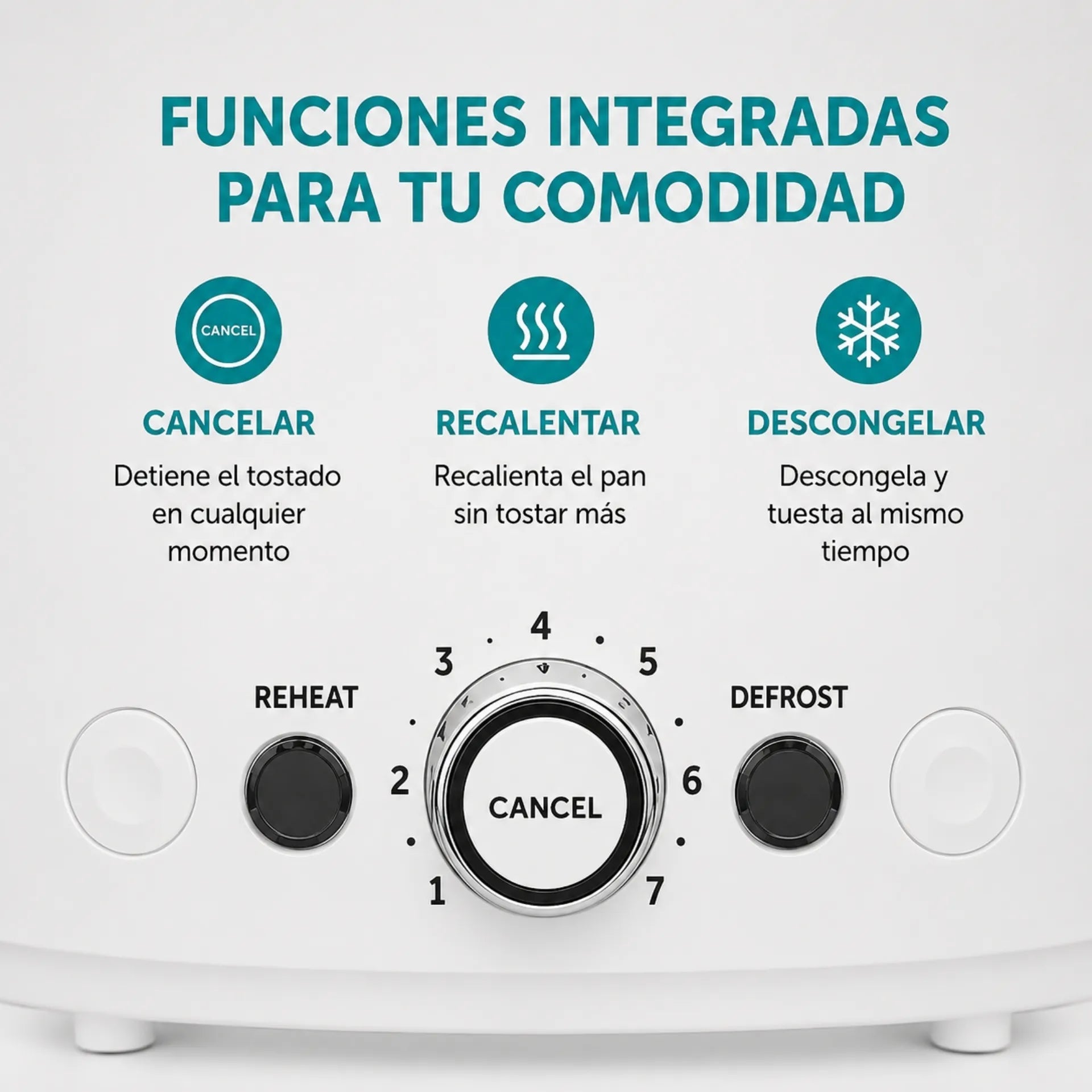 Tostadora Eléctrica Winning Star Con 2 Ranuras, Control De Tostado y Función Descongelar ST-2101