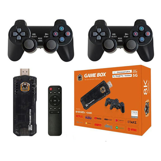 TV Box + Consola de Juegos 2 en 1 Juegos Incoporados Incluye dos Controles X8 ¡Envio Gratis!