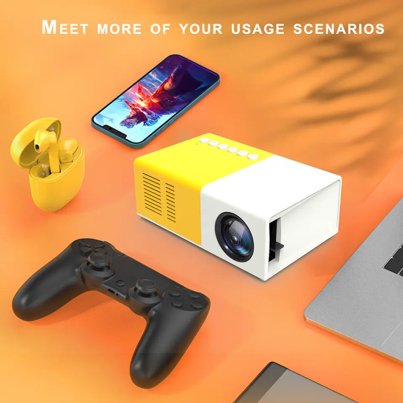 Cargue la imagen en el visor de la galería, Mini Proyector Portatil LED Conexión Telefono Wifi YG300S ¡Envio Gratis!
