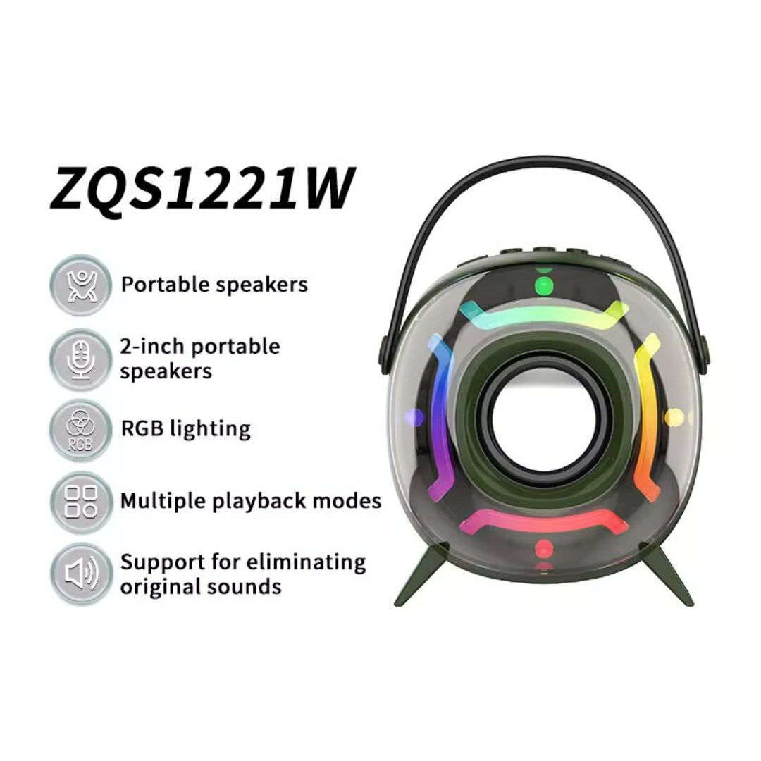 Radio Parlante Karaoke Con Luz RGB ZQS1221W