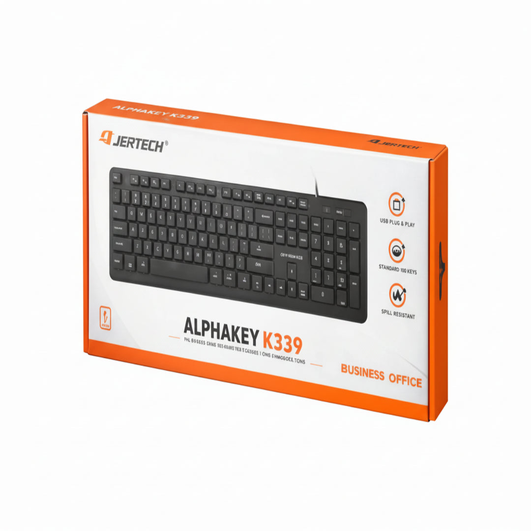 Teclado Jertech Alambrico Con Conexion Usb Con Teclado Numerico  K339