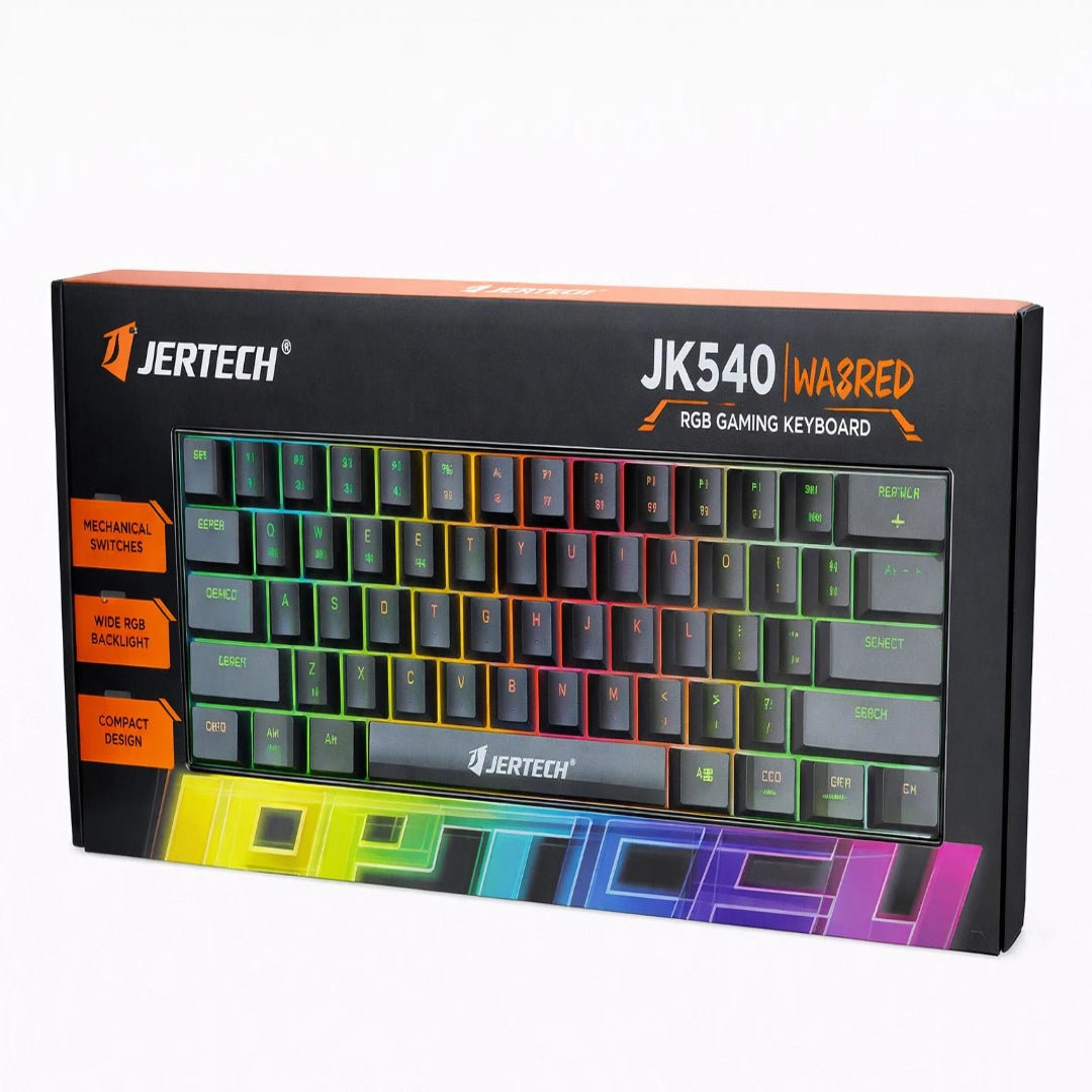 Teclado Jertech Gamer De Mecanico Con Retroiluminado JK540