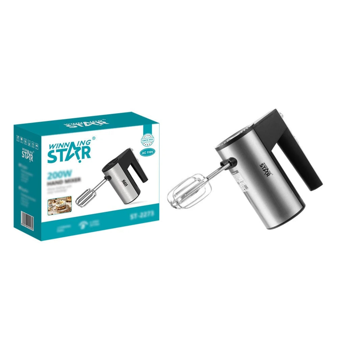 Batidora Eléctrica Winning Star Con 5 Velocidades y Potencia de 200w ST-2273