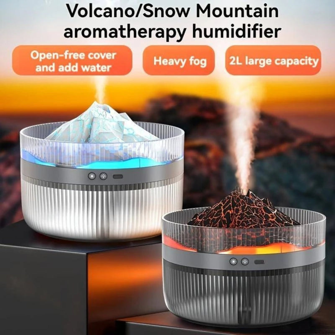 Humidificador De Aromas City-Baihuo De 260ml Con Diseño De Volcan  MY-7519