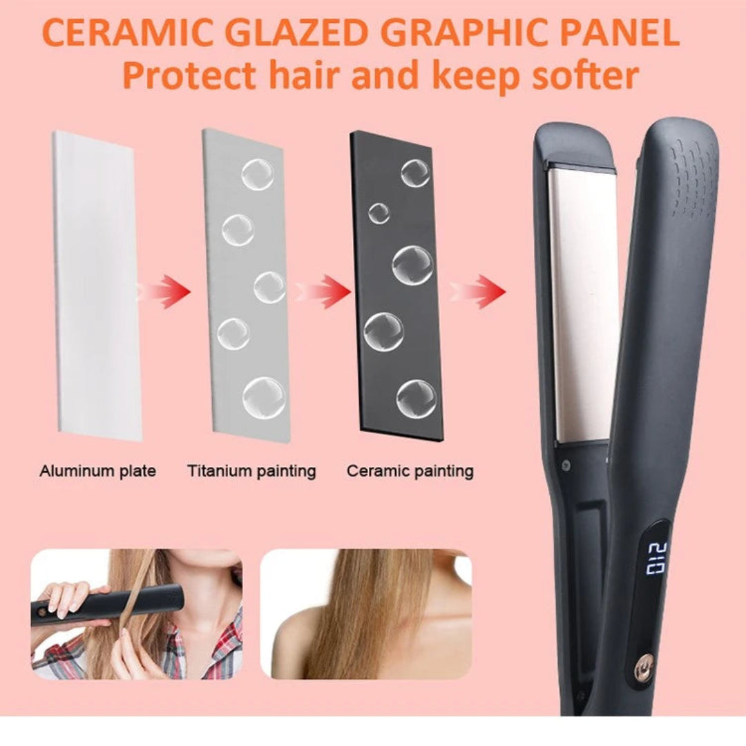 Plancha Para Cabello con Control de Temperatura y Cale Giratorio GW-754