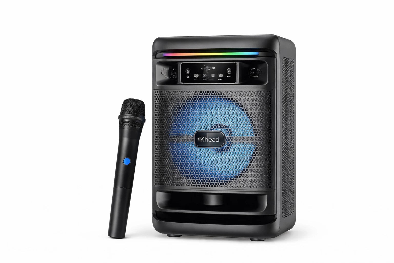 Parlante Bluetooth Portátil 6.5 Pulgadas Con Micrófono Y Luces RGB KBroad KTS-2195