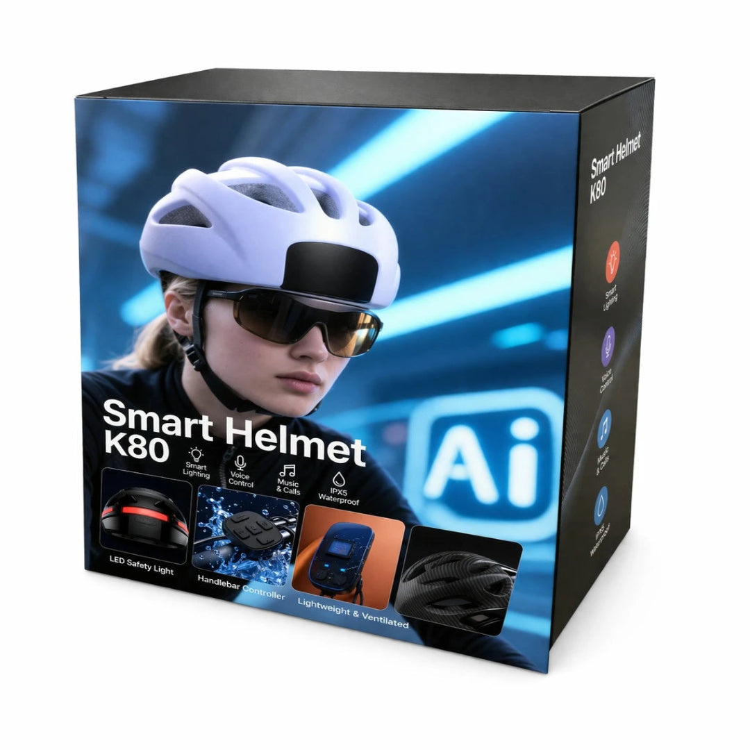 Casco Inteligente Para Ciclismo Con Conexion Bluetooth y Funciones de Audio K60