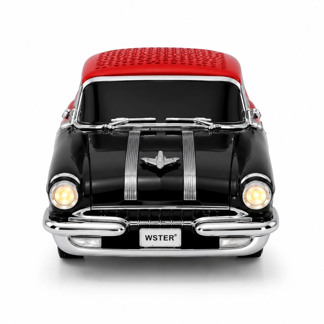 Parlante Bluetooth Retro Tipo Auto Clásico Con Luces LED WS-598