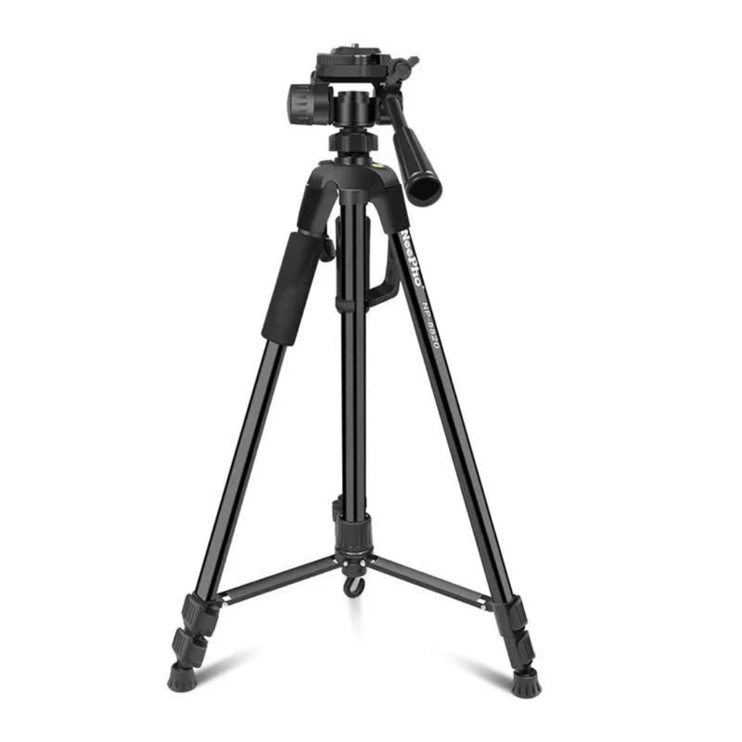 Tripode Nephoo Con Nivel Burbuja y Mastil Para Paneo Con Altura Ajustable P-8820