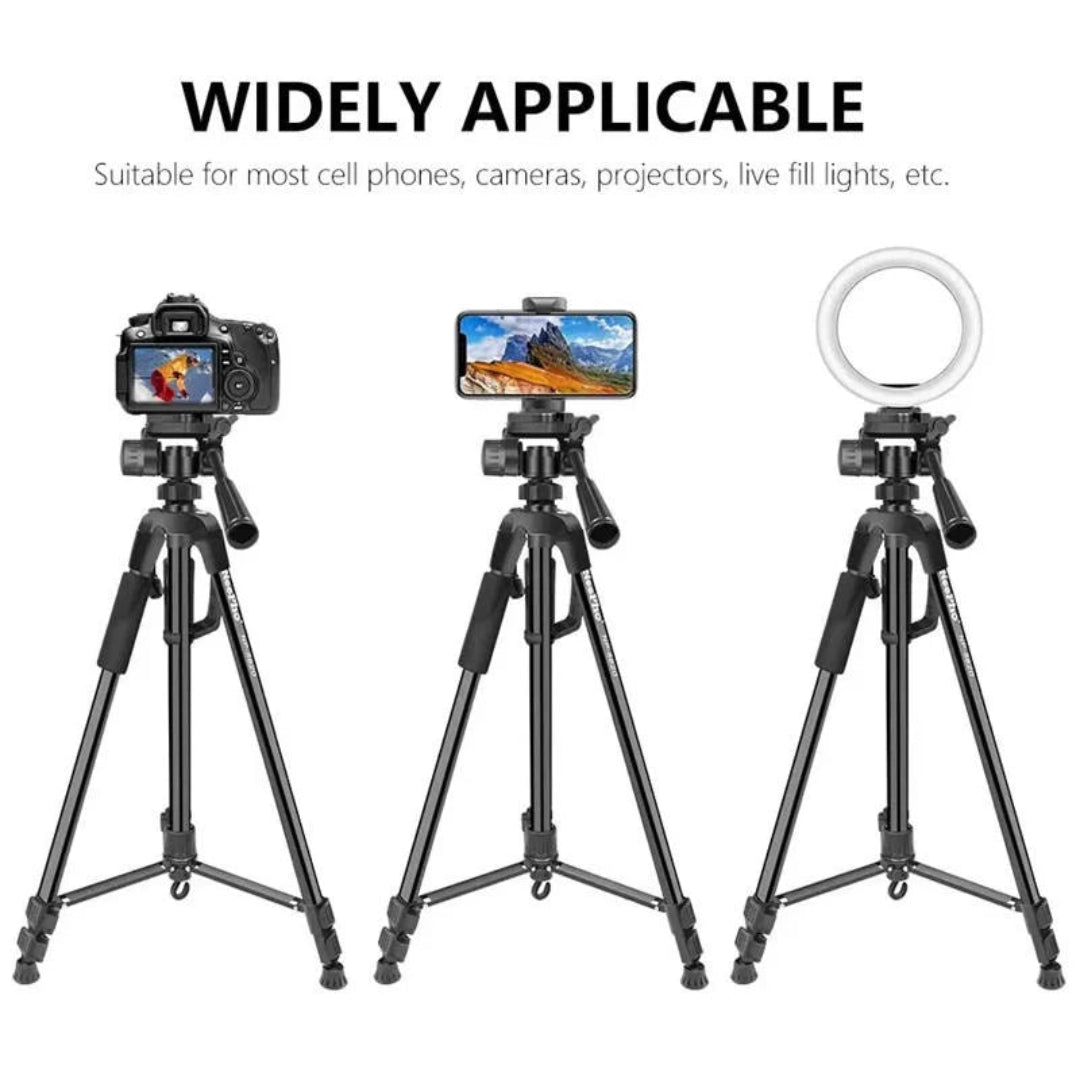 Tripode Nephoo Con Nivel Burbuja y Mastil Para Paneo Con Altura Ajustable P-8820