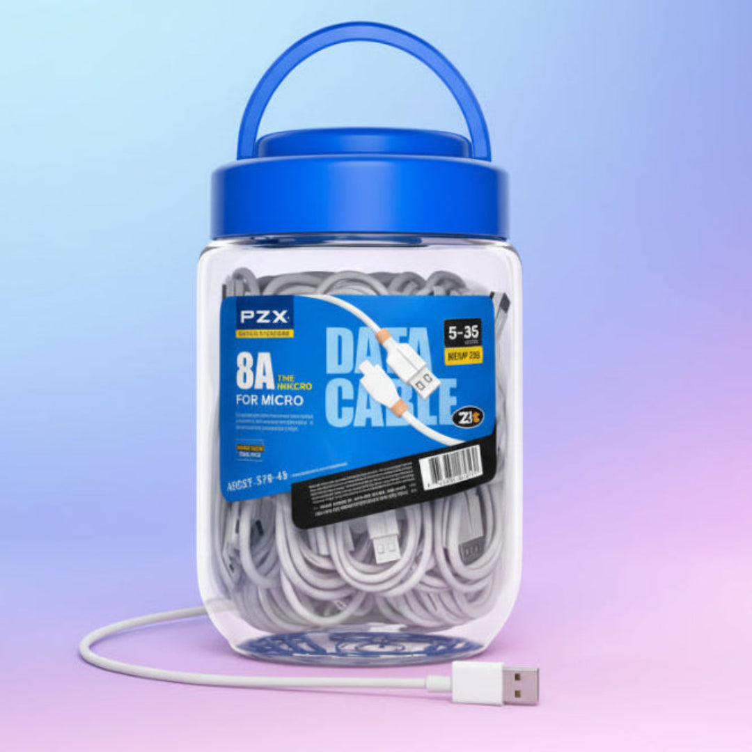 Pack x30 Cables USB a Micro V8 De 1 Metro Carga Rápida De 8 Amperios S-33