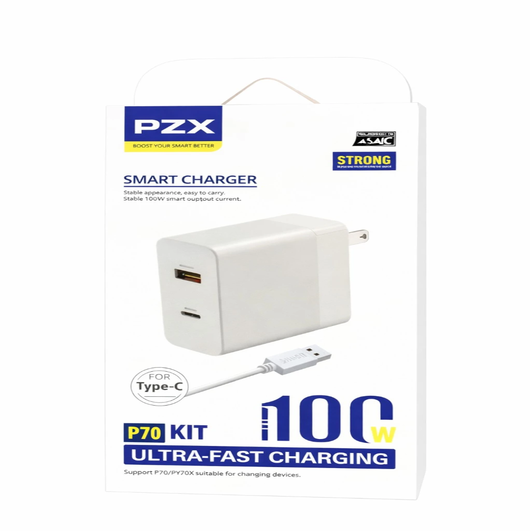 Cargador PZX Para Celular Typec Con Potencia de 10ow Carga Rapida P70