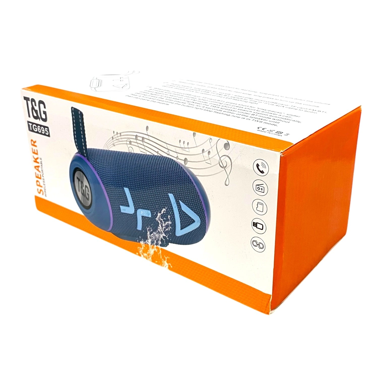 Radio Parlante T&G Portatil Con 8w De Potencia TG695