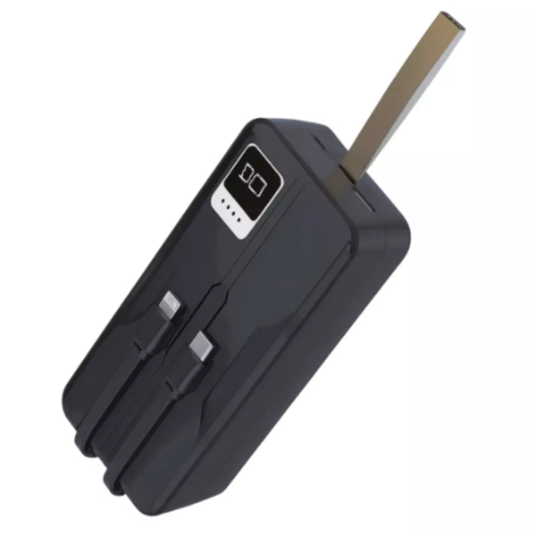 Power Bank Pzx De 50.000 mAh Con Cables y Pantalla Indicadora De Bateria V93