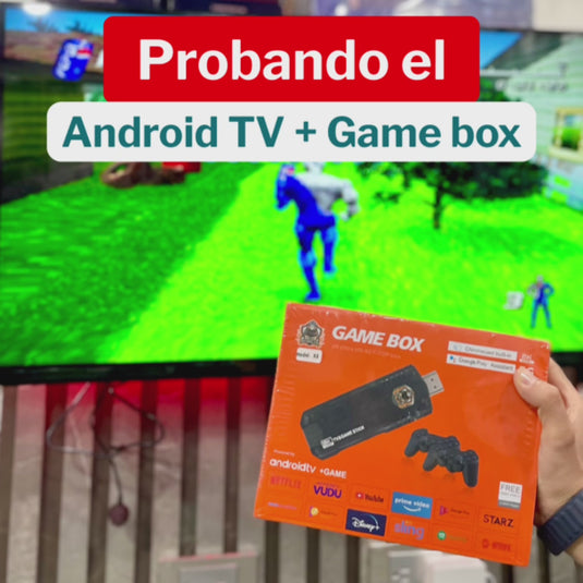 TV Box + Consola de Juegos 2 en 1 Juegos Incoporados Incluye dos Controles X8 ¡Envio Gratis!