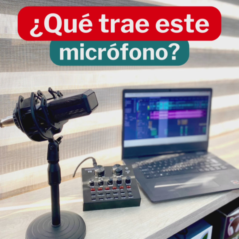 Cargar y reproducir video en Gallery Viewer, Micrófono Condensador Antipop Incluye Interfaz SCV8 ¡Envio Gratis!
