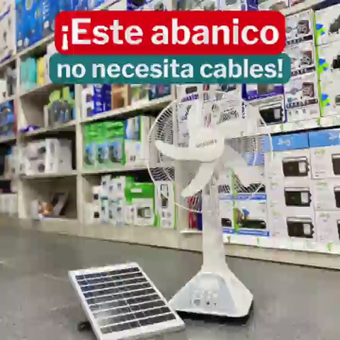 Ventilador/Abanico Recargable Panel solar 14" Gdtimes GD-314