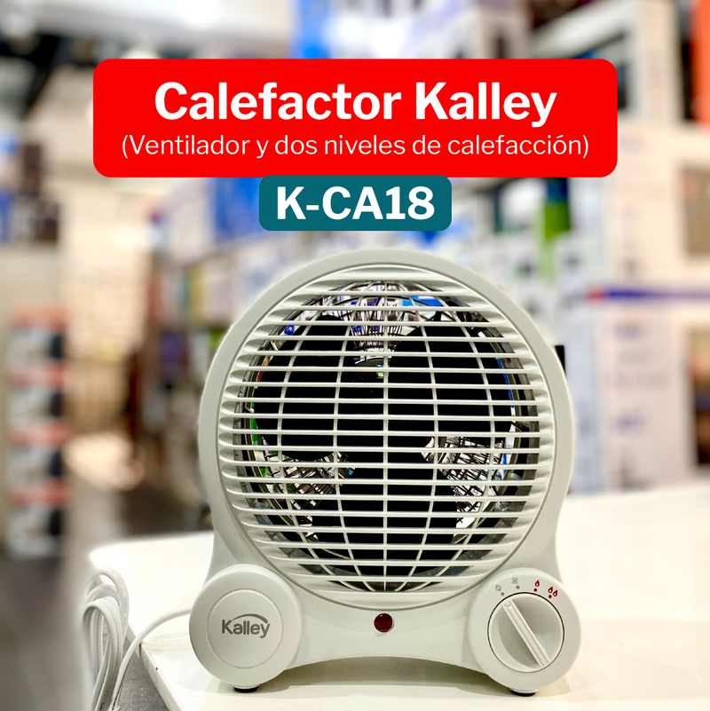 Cargue la imagen en el visor de la galería, Calentador de Ambiente 1500W Kalley K-CA18
