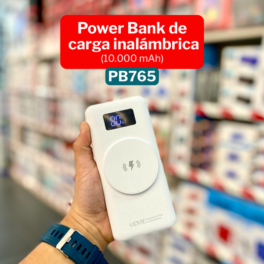 Power Bank Carga Inalambrica 15W 10.000Mah Vidvie PB765 ¡Envio Gratis!