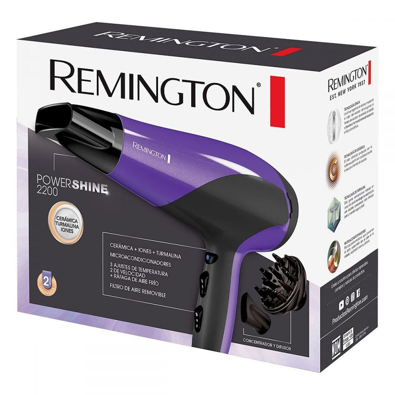 Cargue la imagen en el visor de la galería, Secador D3190 Remington Powershine Morado Original
