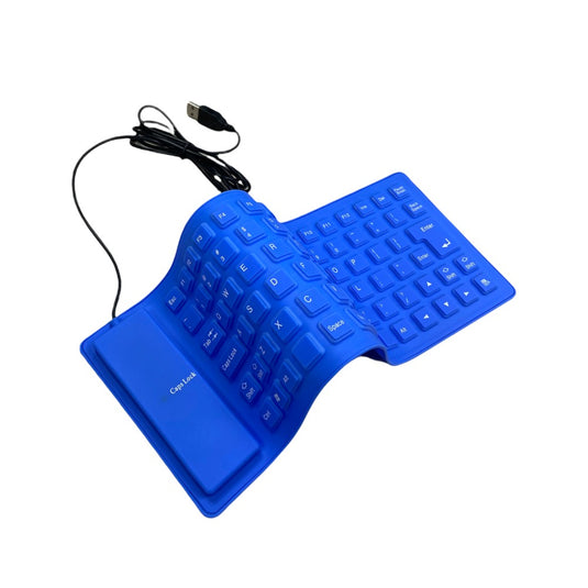 Teclado PC Alambrico USB Goma Flexible Impermeable RJK-726