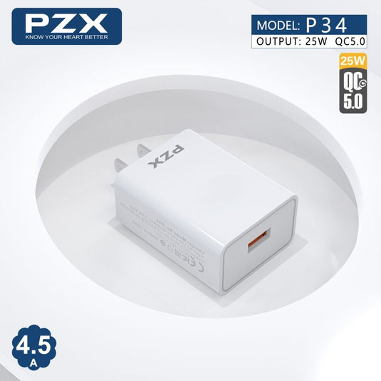 Cargador P/Celular 5A QC 5.0 25W PZX P34