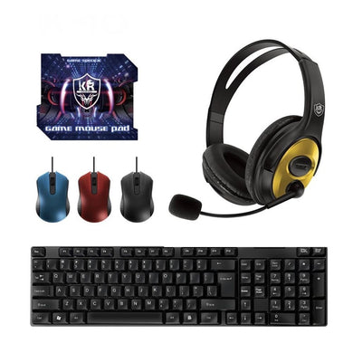 Combo Mouse Teclado Audifonos Pad Mouse K40