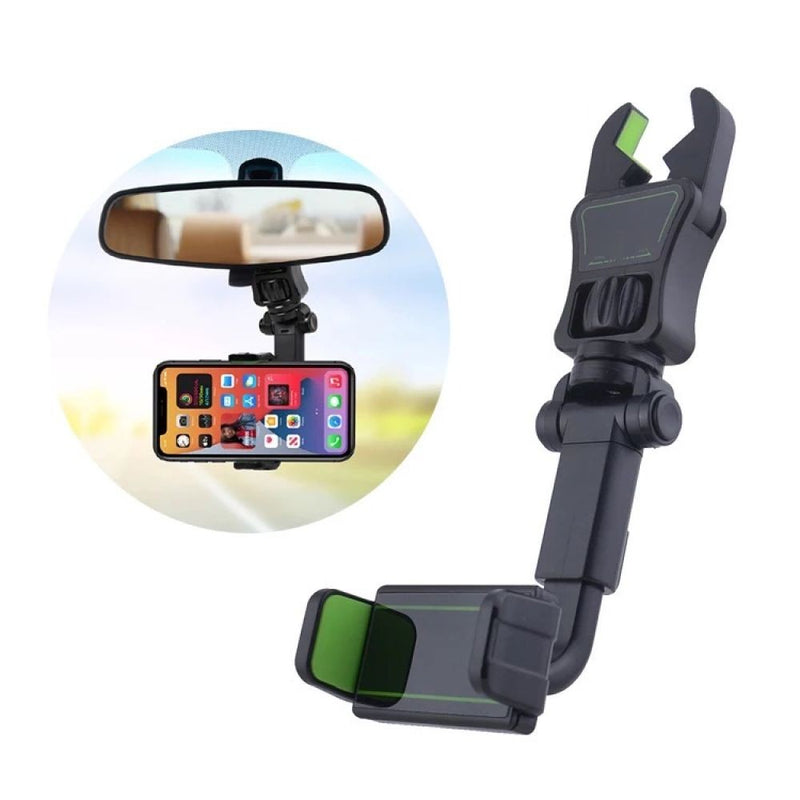 Cargue la imagen en el visor de la galería, Soporte Celular Retrovisor Espejo Retráctil 360 T-PH03
