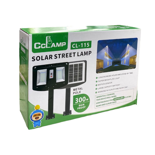 Lampara Solar Recargable Incluye Pedestal 300W CL-115 ¡Envio Gratis!