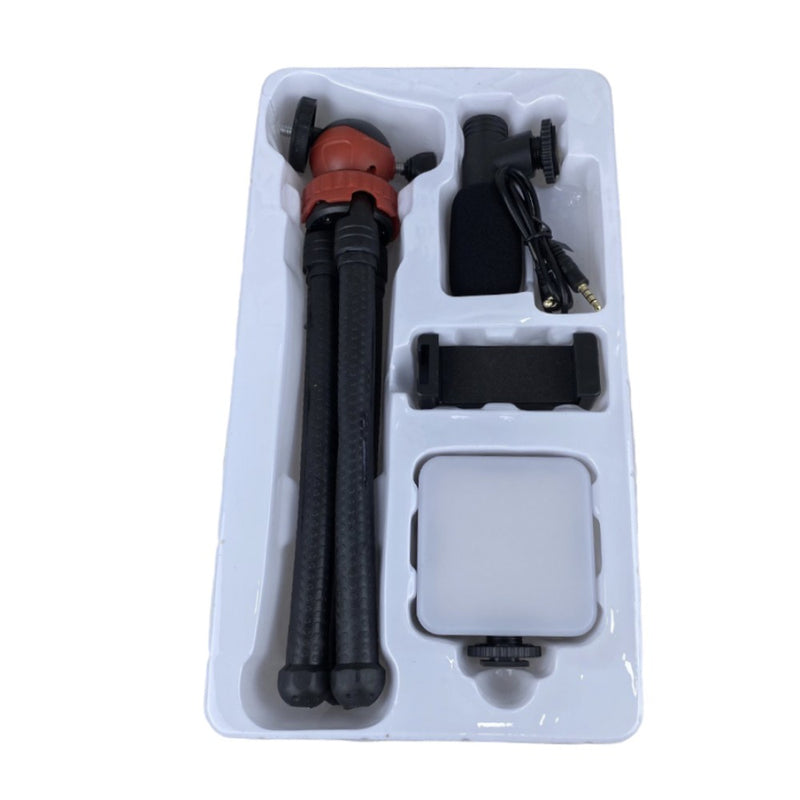 Cargue la imagen en el visor de la galería, Kit influencer con trípode luz y micrófono AY-49H !Envio Gratis¡
