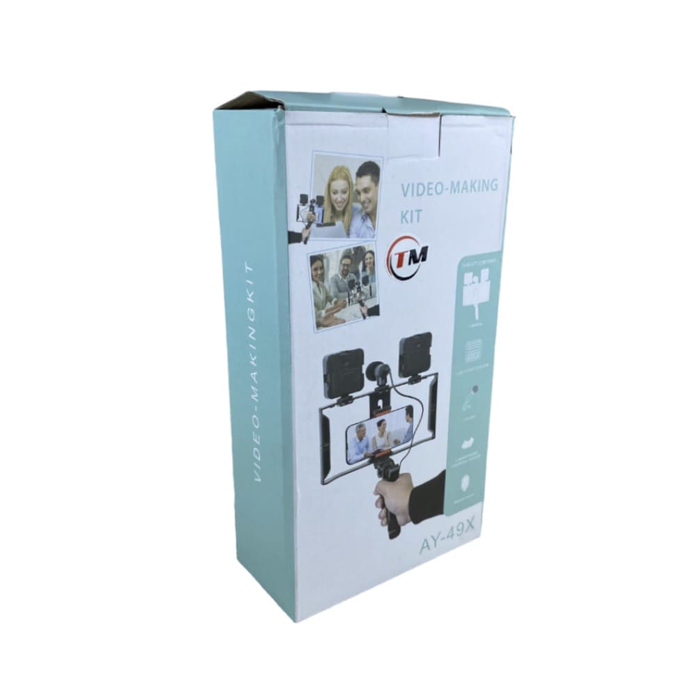 Kit Fotografico 4 en 1 Tripode/luces/Monopod/Microfono AY-49X