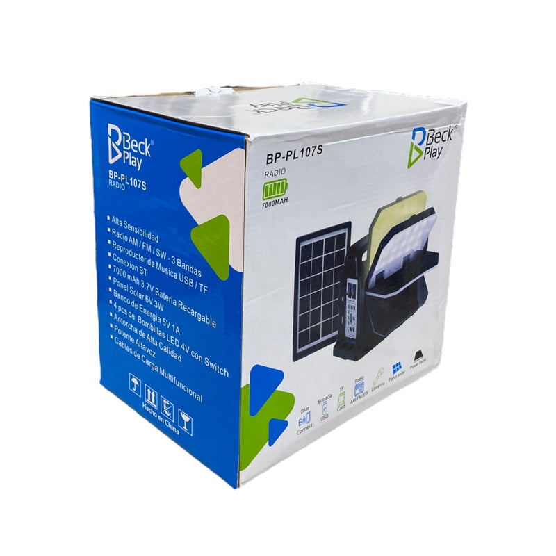 Cargue la imagen en el visor de la galería, Planta Solar Recargable Bluetooth AM/FM BP-PL107S ¡Envió Gratis!
