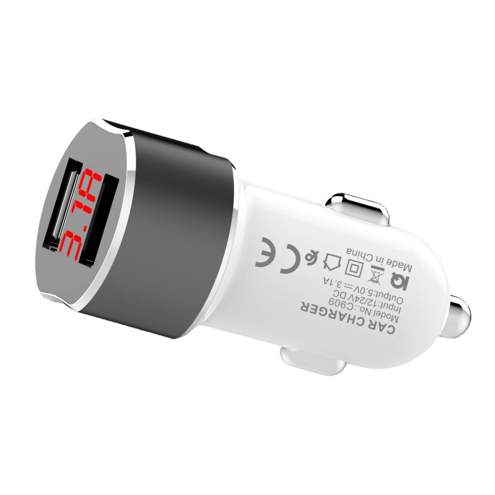 Cargador Para Telefono Vehicular PZX C909